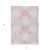 3' X 5' Pink Gray And Ivory Geometric Washable Indoor Outdoor Area Rug