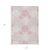 3' X 5' Pink Gray And Ivory Geometric Washable Indoor Outdoor Area Rug
