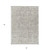 3' X 5' Taupe Beige And Gray Floral Washable Indoor Outdoor Area Rug