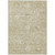 5' X 8' Beige And Brown Damask Washable Indoor Outdoor Area Rug