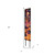 42" Black And Orange Halloween Skeleton Solid Wood Garden Stake
