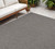 5' X 7' Charcoal Indoor Outdoor Area Rug - 606114738343