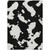 5' X 8' Black And Ivory Abstract Washable Indoor Outdoor Area Rug - Black, Ivory