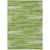 3' X 5' Green And Ivory Striped Washable Indoor Outdoor Area Rug Transitional Style - Green, Ivory Color