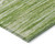 3' X 5' Green And Ivory Striped Washable Indoor Outdoor Area Rug Transitional Style - Green, Ivory Color