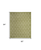 5' X 7' Green And Ivory Geometric Indoor Outdoor Area Rug