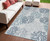 4' X 6' Navy Blue Ivory And Blue Nautical Indoor Outdoor Area Rug