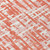 5' X 8' Coral Pink And Ivory Abstract Washable Indoor Outdoor Area Rug