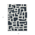 5' X 8' Black And Ivory Abstract Washable Indoor Outdoor Area Rug