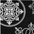 3' X 5' Black Gray And Ivory Floral Medallion Washable Indoor Outdoor Area Rug