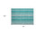 2' X 3' Teal and Gray Striped Washable Non Skid Indoor Outdoor Area Rug
