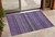 3' X 5' Purple Striped Washable Non Skid Indoor Outdoor Area Rug