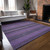 3' X 5' Purple Striped Washable Non Skid Indoor Outdoor Area Rug