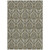 5' X 8' Taupe And Beige Damask Washable Indoor Outdoor Area Rug