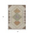5' X 8' Brown Copper And Fern Green Geometric Washable Indoor Outdoor Area Rug