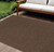 8' X 10' Dark Brown And Brown Geometric Indoor Outdoor Area Rug