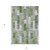 5' X 8' Green And Fern Green Geometric Washable Indoor Outdoor Area Rug