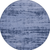 4' Denim Blue And Navy Blue Round Abstract Indoor Outdoor Area Rug