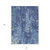 5' X 8' Navy Blue And Denim Blue Abstract Washable Indoor Outdoor Area Rug Transitional Style - Navy Blue, Denim Blue Color