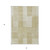 3' X 5' Beige And Ivory Striped Washable Indoor Outdoor Area Rug