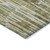 5' X 8' Olive Green Brown And Beige Abstract Washable Indoor Outdoor Area Rug