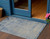 3' X 5' Navy Blue And Beige Abstract Washable Indoor Outdoor Area Rug - Navy Blue, Beige