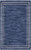 3' X 5' Navy Blue And Ivory Indoor Outdoor Area Rug