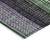 5' X 8' Purple And Green Striped Washable Indoor Outdoor Area Rug