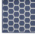 4' X 6' Navy Blue And Ivory Geometric Indoor Outdoor Area Rug