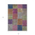3' X 5' Copper Navy Blue And Gold Patchwork Washable Indoor Outdoor Area Rug