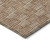 3' X 5' Copper And Beige Geometric Washable Indoor Outdoor Area Rug - Copper, Beige