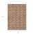 3' X 5' Copper And Beige Geometric Washable Indoor Outdoor Area Rug - Copper, Beige