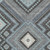 3' X 5' Pewter Charcoal And Sky Blue Tribal Washable Indoor Outdoor Area Rug