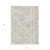 3' X 5' Beige And Ivory Geometric Washable Indoor Outdoor Area Rug Transitional Style - Beige, Ivory Color