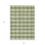 3' X 5' Green And Light Green Plaid Washable Indoor Outdoor Area Rug