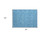 2' X 3' Blue Geometric Washable Non Skid Indoor Outdoor Area Rug