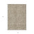 5' X 8' Beige And Brown Abstract Washable Indoor Outdoor Area Rug Transitional Style - Beige, Brown Color