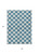 5' X 8' Teal Blue And Ivory Polka Dot Washable Indoor Outdoor Area Rug
