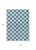 5' X 8' Teal Blue And Ivory Polka Dot Washable Indoor Outdoor Area Rug