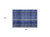 2' X 3' Navy Blue Plaid Washable Non Skid Indoor Outdoor Area Rug