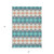 3' X 5' Teal Blue Gray And Copper Geometric Washable Indoor Outdoor Area Rug