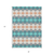 3' X 5' Teal Blue Gray And Copper Geometric Washable Indoor Outdoor Area Rug