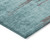 3' X 5' Teal Blue And Gray Abstract Washable Indoor Outdoor Area Rug - Teal Blue, Gray