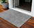 3' X 5' Gray And Charcoal Southwestern Washable Indoor Outdoor Area Rug
