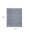 6' X 9' Blue And Ivory Geometric Indoor Outdoor Area Rug