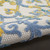 5' X 8' Ivory Blue And Yellow Trellis Indoor Outdoor Area Rug