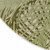 5' Ivory And Green Round Palm Leaf Indoor Outdoor Area Rug - Ivory, Green