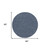 8' Navy Blue And Ivory Round Geometric Indoor Outdoor Area Rug