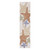 8' Ivory Yellow Orange And Green Starfish Indoor Outdoor Runner Rug