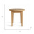 20" Natural Rounded Solid Wood Outdoor Side Table